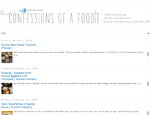 Tablet Screenshot of confessionsofafoodie.me